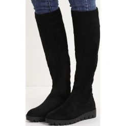 Buty zimowe damskie: Czarne Kozaki Angry Girl