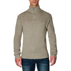 Golfy męskie: Sweter w kolorze beżowym