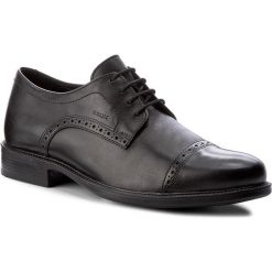 Półbuty GEOX - U Carnaby B U52W1B 00043 C9999 Black. Czarne buty wizytowe męskie marki Geox, ze skóry. W wyprzedaży za 259,00 zł.