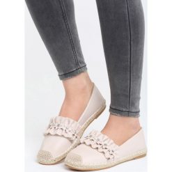 Espadryle damskie: Beżowe Espadryle How Hard
