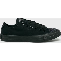 Converse - Tenisówki. Czarne trampki i tenisówki damskie marki Converse, bez wzorów, z materiału, bez zapięcia. Za 319,90 zł.