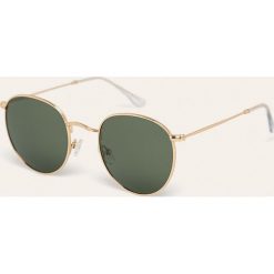 Answear - Okulary przeciwsłoneczne. Niebieskie okulary przeciwsłoneczne damskie ANSWEAR, sportowe. W wyprzedaży za 49,90 zł.