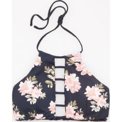 Bikini: Góra od bikini w kwiaty – Czarny
