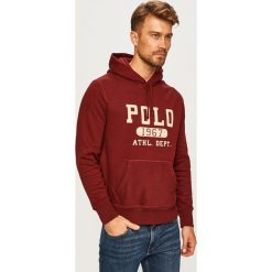 Polo Ralph Lauren - Bluza. Brązowe bluzy męskie xl, z aplikacjami, z bawełny, z kapturem. W wyprzedaży za 399,90 zł.