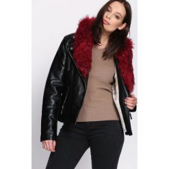 Czarno-Czerwona Kurtka Only In My Dreams. Czarne kurtki damskie Born2be, na zimę, xl, bez wzorów, bez kaptura. Za 159,99 zł.