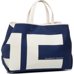 Torebka ELISABETTA FRANCHI - BS-04A-01E2-V269 Blu Navy/Burro Y62. Brązowe torebki klasyczne damskie z materiału. Za 1219,00 zł.