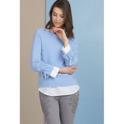 Sweter w pastelowym kolorze. Niebieskie swetry damskie Monnari, bez wzorów, z wiskozy, bez rękawów, bez kaptura. Za 79,50 zł.