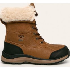 UGG - Śniegowce Adirondack Boot III. Żółte śniegowce damskie Ugg, z wełny, na sznurówki. Za 1099,00 zł.