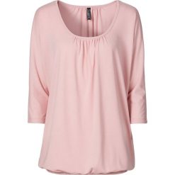 Shirt "oversize" bonprix stary róż. Różowe koszulki damskie bonprix, bez wzorów, retro, z okrągłym kołnierzem, bez rękawów. Za 54,99 zł.