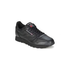 Buty Reebok Classic CL LTHR. Czarne trampki i tenisówki damskie marki Reebok Classic, bez wzorów, bez zapięcia. Za 399,00 zł.