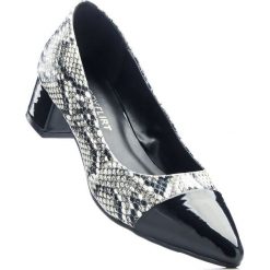 Buty ślubne damskie: Czółenka bonprix biało-czarny