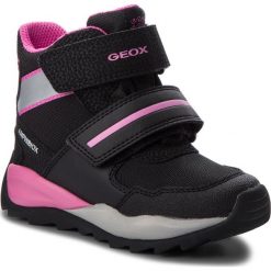 Śniegowce GEOX - J Orizont B.B ABX A J842BD 0FU54 C0922 S Black/Fuchsia. Czarne śniegowce dziewczęce Geox, bez zapięcia. W wyprzedaży za 269,00 zł.