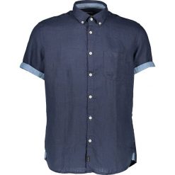 Koszula w kolorze granatowym. Niebieskie koszule męskie Marc O'Polo, m, bez wzorów, ze lnu, button down, bez rękawów. W wyprzedaży za 175,95 zł.