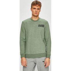 Puma - Bluza. Zielone bluzy męskie Puma, m, z nadrukiem, z elastanu, z okrągłym kołnierzem, bez rękawów, bez kaptura. W wyprzedaży za 99,90 zł.