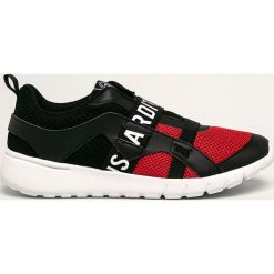 Trussardi Jeans - Buty. Czarne sneakersy męskie Trussardi Jeans, z jeansu, na sznurówki. W wyprzedaży za 449,90 zł.
