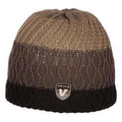 Czapki damskie: Viking Czapka damska 3-kolorowa brązowa (2105493UNI)