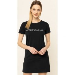 Sukienka plażowa Emporio Armani 262634 0P340 00020. Czarne sukienki damskie Emporio Armani, na plażę, s, bez wzorów, z bawełny, bez kołnierzyka, bez rękawów. W wyprzedaży za 249,00 zł.