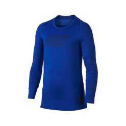 Nike B NP TOP LS COMP, 10 | MŁODZI ATLECI | CHŁOPCY | TOP Z DŁUGIM RĘKAWEM | HYPER ROYAL / DEEP ROYAL BLUE | M. Niebieskie t-shirty chłopięce Nike, bez wzorów, z długim rękawem. Za 161,10 zł.