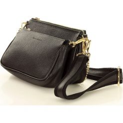 Marco mazzini podwójna torebka funkcjonalna listonoszka crossbody skórzana czarna. Czarne torebki damskie sportowe MAZZINI, w paski, ze skóry, eleganckie, małe, bez dodatków. W wyprzedaży za 259,00 zł.