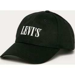 Levi's - Czapka. Czarne czapki męskie Levi's®, z aplikacjami, z bawełny. Za 89,90 zł.