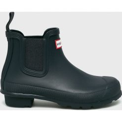 Hunter - Kalosze. Niebieskie kalosze damskie marki Hunter, z materiału. W wyprzedaży za 399,90 zł.