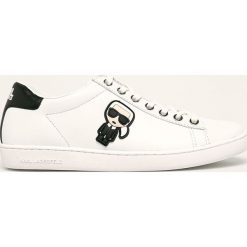 Karl Lagerfeld - Buty. Białe buty sportowe damskie KARL LAGERFELD, bez wzorów, ze skóry, sportowe. Za 649,90 zł.