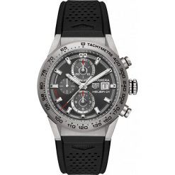 ZEGAREK TAG HEUER CARRERA CAR208Z.FT6046. Szare zegarki męskie TAG HEUER, szklane. Za 22270,00 zł.