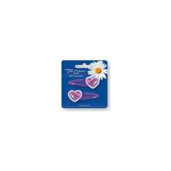 TOP CHOICE Spinka"PYK" fioletowe serca 2szt 23361. Fioletowe ozdoby do włosów TOP CHOICE. Za 3,09 zł.