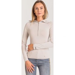 SWETER PATRIZIA PEPE. Szare swetry damskie s, z nadrukiem, z dzianiny. Za 563,40 zł.