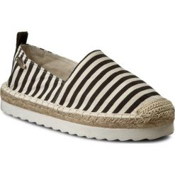 Espadryle BIG STAR - W274003 White/Black. Brązowe espadryle damskie marki BIG STAR, na co dzień, bez wzorów, ze skóry, retro, bez obcasa, na płaskiej podeszwie, bez zapięcia. Za 89,00 zł.
