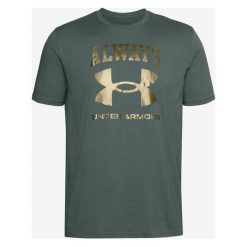 Under Armour Always Under Armour Koszulka Zielony. Zielone podkoszulki męskie Under Armour, xxl, z nadrukiem, z bawełny, bez kołnierzyka, krótkie. Za 119,95 zł.