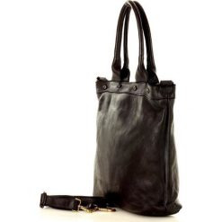 Marco mazzini torebka skórzana vintage shopper old pelle lavata czarna. Czarne torby damskie na zakupy MAZZINI, w paski, ze skóry, vintage. W wyprzedaży za 399,00 zł.