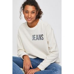Pepe Jeans - Bluza Mickey. Białe bluzy damskie Pepe Jeans, s, z nadrukiem, z bawełny, bez rękawów, bez kaptura. W wyprzedaży za 199,90 zł.