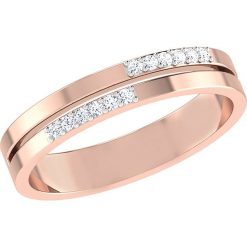 Złoty pierścionek z diamentami. Żółte pierścionki damskie Art of Diamond & Co., z diamentem, złote. W wyprzedaży za 879,95 zł.