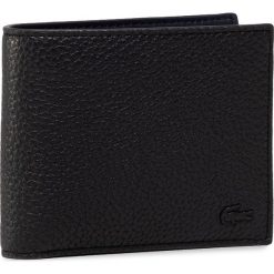 Duży Portfel Męski LACOSTE - Billfold Zip Case NH2926NO Phantom Dark Sapphire C54. Czarne portfele męskie Lacoste, bez wzorów, ze skóry. W wyprzedaży za 299,00 zł.