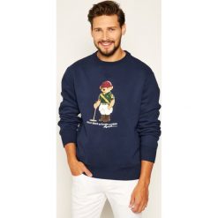 Bluza Polo Ralph Lauren Classics 710800496001. Niebieskie bluzy męskie Polo Ralph Lauren, m, bez wzorów, z bawełny, polo, bez rękawów, bez kaptura. Za 749,00 zł.