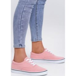Różowe Tenisówki Technological. Różowe trampki i tenisówki damskie Renee, bez wzorów, na sznurówki. Za 49,99 zł.