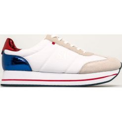 S. Oliver - Buty. Białe buty sportowe damskie S.Oliver, bez wzorów, ze skóry, sportowe. Za 199,90 zł.
