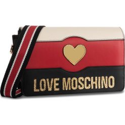 Torebka LOVE MOSCHINO - JC4078PP18LM100A Nero/Avor/Ross. Czarne listonoszki damskie Love Moschino, bez wzorów, ze skóry, bez dodatków. W wyprzedaży za 899,00 zł.