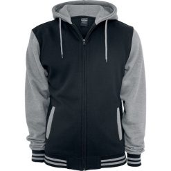 Urban Classics 2-Tone Zip Bluza z kapturem rozpinana czarny/szary. Szare bluzy męskie marki Urban Classics, xl, w paski, z kapturem, bez rękawów, z kapturem. Za 244,90 zł.