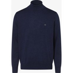 Fynch-Hatton - Sweter męski, niebieski. Niebieskie swetry męskie Fynch-Hatton, m, bez wzorów, z bawełny, z golfem, bez kaptura. Za 279,95 zł.