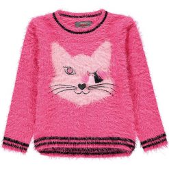 Sweter w kolorze różowym. Różowe swetry niemowlęce Kanz, z aplikacjami. W wyprzedaży za 62,95 zł.