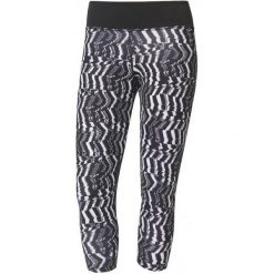 Adidas Legginsy d2m 3/4 Tigh p2 Print/Black M. Czarne legginsy skórzane damskie Adidas, m, na fitness i siłownię, climalite (adidas). W wyprzedaży za 129,00 zł.
