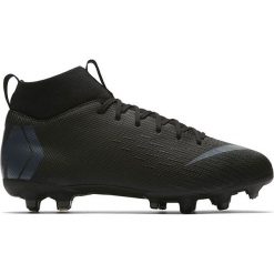 Korki "Mercurial Superfly 6" w kolorze czarnym. Czarne buty dziewczęce sportowe Nike Men & Kids, bez wzorów, z materiału, na sznurówki. W wyprzedaży za 169,95 zł.