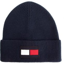 Czapka TOMMY HILFIGER - Flag Beanie AM0AM04302 413. Niebieskie czapki męskie TOMMY HILFIGER, bez wzorów, z wełny. Za 229,00 zł.