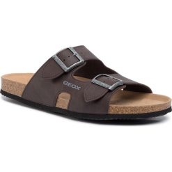 Klapki GEOX - U Sandal Ghita A U029VA 000BC C6009 Coffee. Pomarańczowe klapki męskie Geox, ze skóry ekologicznej, bez zapięcia. Za 309,00 zł.