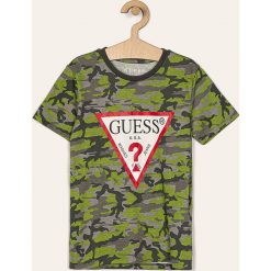 Guess Jeans - T-shirt dziecięcy 118-175 cm. T-shirty chłopięce Guess Jeans, z nadrukiem, z bawełny, bez rękawów. Za 99,90 zł.
