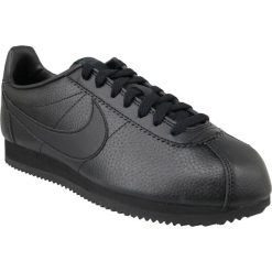 Nike Cortez Classic Leather 749571-002 43 Czarne. Czarne buty sportowe męskie Nike, ze skóry, bez zapięcia, Nike Cortez. W wyprzedaży za 349,99 zł.