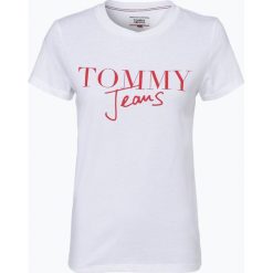 Tommy Jeans - T-shirt damski, czarny. Czarne t-shirty damskie Tommy Jeans, l, z napisami, z jeansu. Za 99,95 zł.