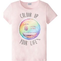T-shirty damskie: T-shirt z cekinami dwustronnymi bonprix jasnoróżowy